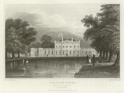 Boreham House, residenza di Sir J Tyrrell, Essex da William Henry Bartlett