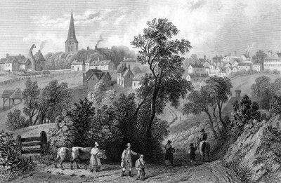Braintree, Essex, inciso da Henry Adlard, 1832 da William Henry Bartlett