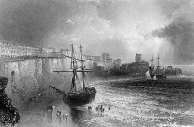 Broadstairs, Kent, inciso da Robert Brandard, 1842 da William Henry Bartlett