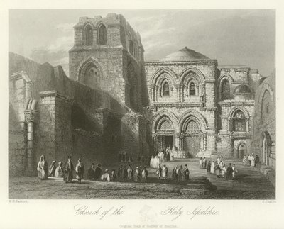Chiesa del Santo Sepolcro, Gerusalemme da William Henry Bartlett
