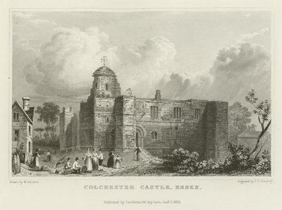 Castello di Colchester, Essex da William Henry Bartlett