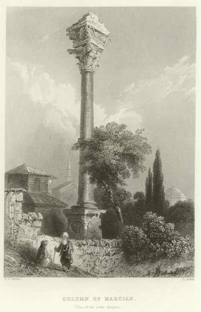 Colonna di Marciano, Costantinopoli da William Henry Bartlett
