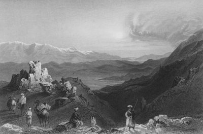 Djebel Sheich e Monte Hermon, dalla cima del Libano da William Henry Bartlett