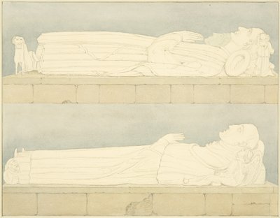 Effigi dei Canynges in St Mary Redcliffe da William Henry Bartlett