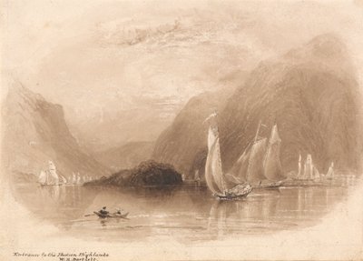 Ingresso agli altopiani di Hudson da William Henry Bartlett