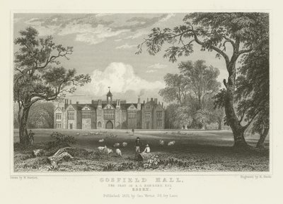 Gosfield Hall, la sede di E G Barnard, Esquire, Essex da William Henry Bartlett