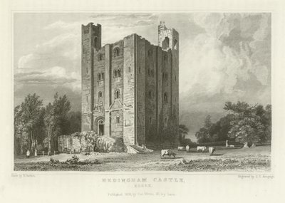 Castello di Hedingham, Essex da William Henry Bartlett