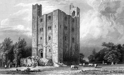 Castello di Hedingham, Essex, inciso da John Carr Armytage, 1832 da William Henry Bartlett