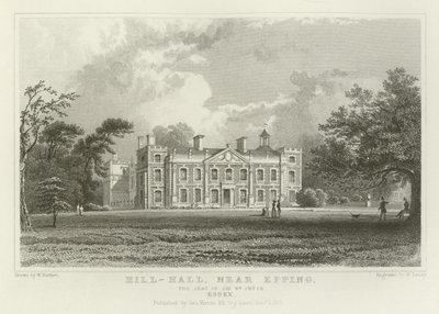 Hill-Hall, vicino a Epping, la residenza di Sir William Smyth, Essex da William Henry Bartlett