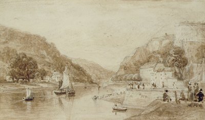 Hotwells vicino a Bristol da William Henry Bartlett