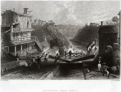 Lockport, Canale Erie da William Henry Bartlett