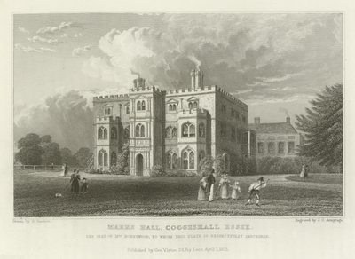 Marks Hall, Coggeshall, Essex, la residenza della signora Honeywood da William Henry Bartlett