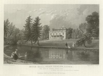 Moor Hall, vicino a Harlow, Essex, la residenza di Thomas Perry, Esquire da William Henry Bartlett