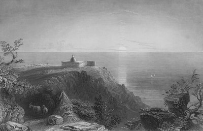 Monte Carmelo, verso il mare da William Henry Bartlett