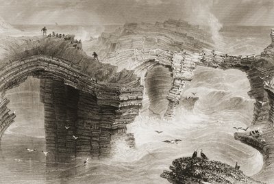 Ponti naturali vicino a Kilkee, contea di Clare, Irlanda, da 