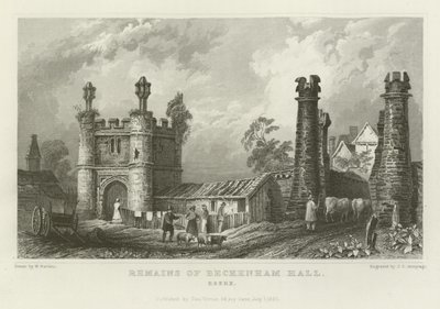 Rovine di Beckenham Hall, Essex da William Henry Bartlett