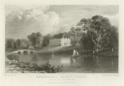 Rivenhall Place, Essex, sede del reverendo J Western da William Henry Bartlett