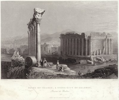 Rovine di Balbec da William Henry Bartlett