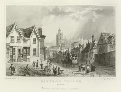 Saffron Walden, Essex da William Henry Bartlett