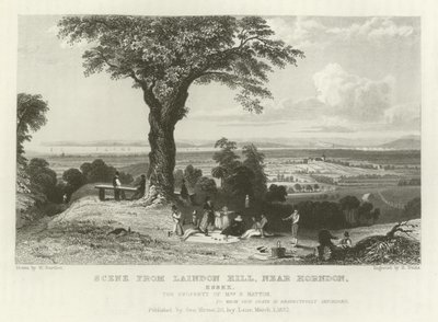 Scena da Laindon Hill, vicino a Horndon, Essex da William Henry Bartlett