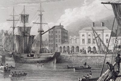 La Dogana, Limerick, Irlanda negli anni 1830, da 
