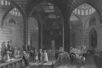 Il Gran Khan a Damasco da William Henry Bartlett