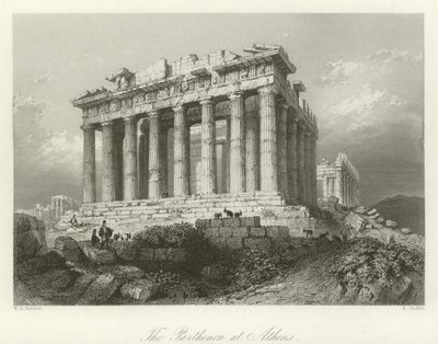 Il Partenone ad Atene da William Henry Bartlett