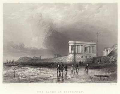 Le sabbie a Southport da William Henry Bartlett