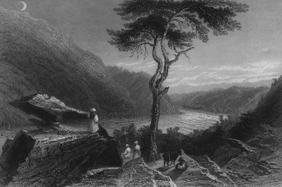 La valle dello Shenandoah, da Jefferson Rock, 1838 da William Henry Bartlett