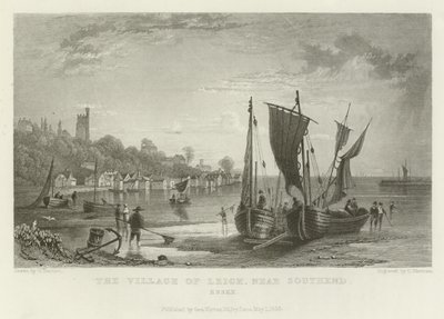 Il villaggio di Leigh, vicino a Southend, Essex da William Henry Bartlett