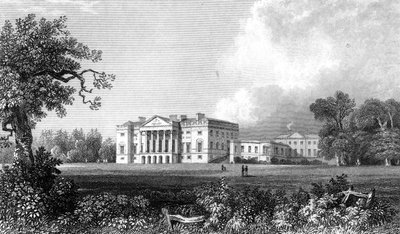 Thorndon Hall, Essex, inciso da Henry Adland, 1831 da William Henry Bartlett