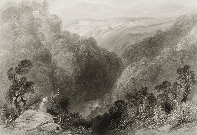 Veduta di Powerscourt dal Dargle, Contea di Wicklow, da 