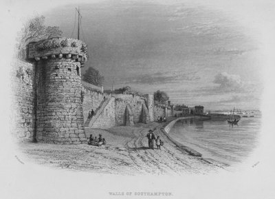 Mura di Southampton da William Henry Bartlett