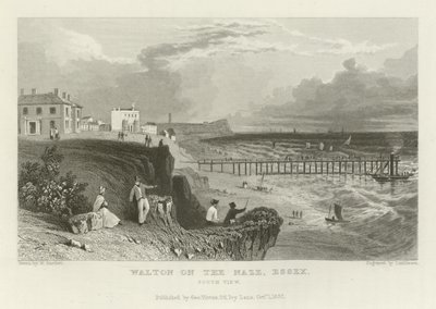 Walton on the Naze, Essex, vista sud da William Henry Bartlett
