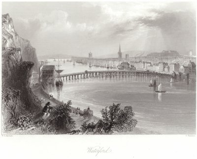 Waterford nella contea di Waterford da William Henry Bartlett