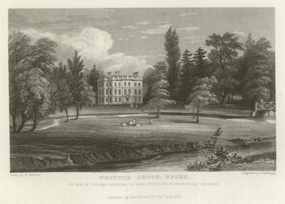 Writtle Lodge, Essex, la residenza di Vicesimus Knox, Esquire da William Henry Bartlett
