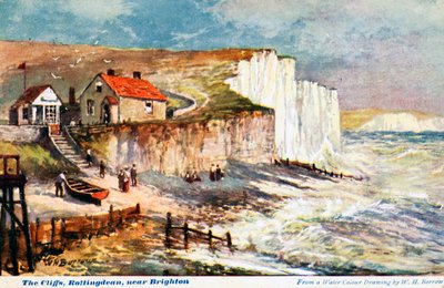 Le scogliere, Rottingdean, vicino a Brighton, 1905 da William Henry Borrow