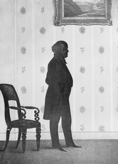 Ritratto in silhouette di Martin Van Buren, 1844 da William Henry Brown