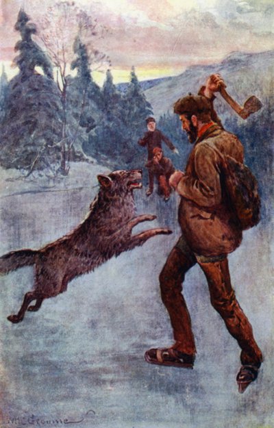 "Sparò; e la bestia, nel momento in cui stava per fare il suo balzo, cadde, ringhiando e sibilando" da William Henry Charles Groome