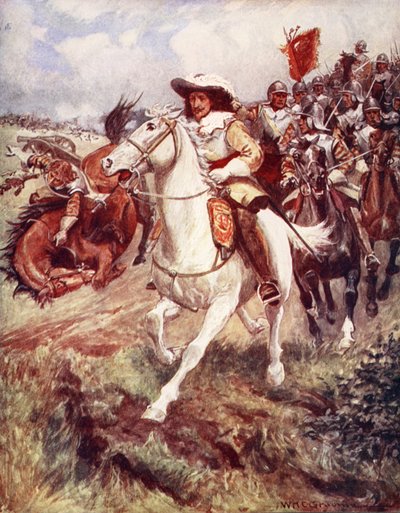 "I nostri corazzieri hanno sfondato le file dei maledetti e con un colpo li hanno dispersi", da Ballads of Famous Fights, Prima Edizione da William Henry Charles Groome