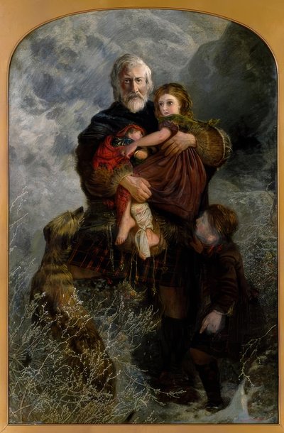 Massacro di Glencoe, rifugiati da William Henry Fisk