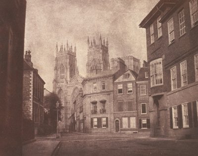 Una scena a York: la cattedrale di York da Lop Lane da William Henry Fox Talbot
