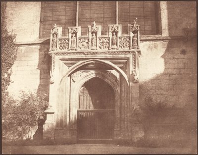Una porta antica nel Magdalen College, Oxford da William Henry Fox Talbot