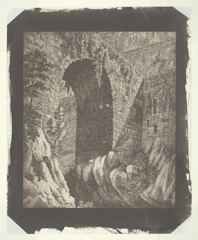 Copia di una grande stampa italiana, ridotta nella camera da William Henry Fox Talbot