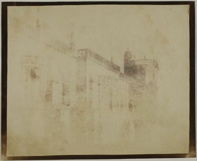 Abbazia di Lacock, fronte sud verso la torre di Sharington da William Henry Fox Talbot