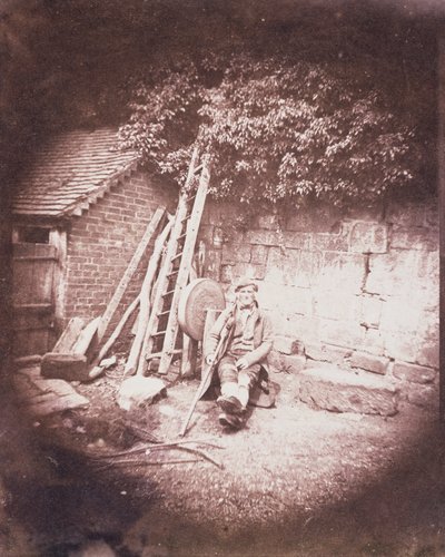 Uomo con stampella, 1844 da William Henry Fox Talbot