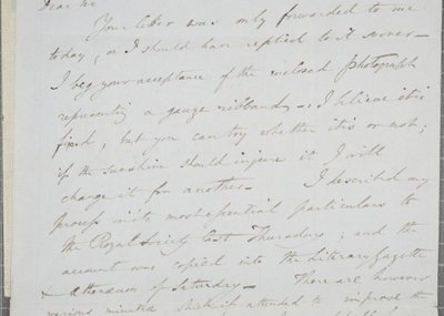 Lettera firmata da William Henry Fox Talbot a James David Forbes, 1839 da William Henry Fox Talbot