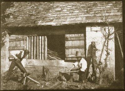 I taglialegna, 1845 da William Henry Fox Talbot