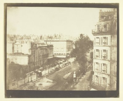 Vista dei Boulevard di Parigi da William Henry Fox Talbot