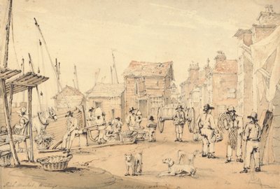 Mercato del Pesce, Hastings da William Henry Harriott